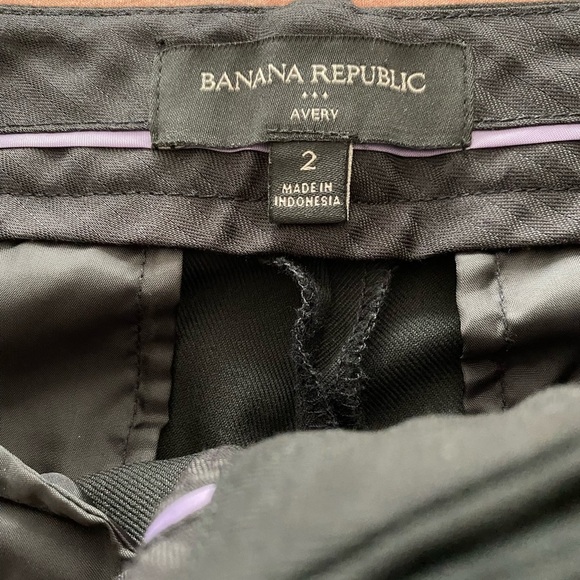 Banana Republic Factory Avery Straight Pants, Size 2, Black Dress Pants - Picture 7 of 12